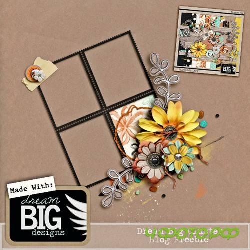 Cluster Frame - Dream Big Flowers