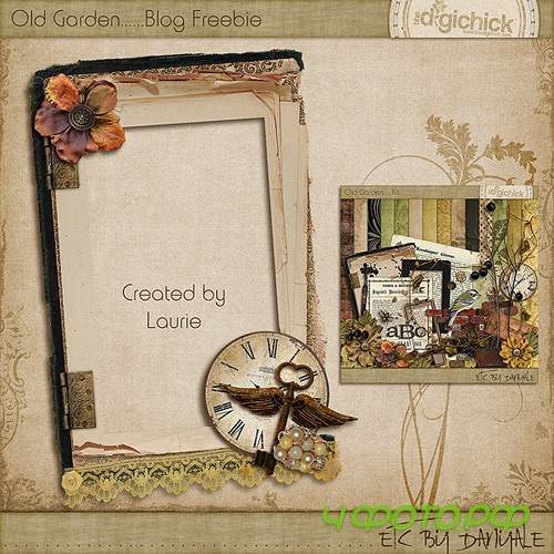 Scrap-kit - Cluster Frames - Old Garden Scrap-kit - Cluster Frames - Old Garden