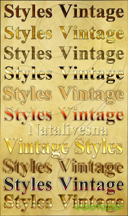 �����  ��� Photoshop - ������ / Photoshop Vintage - Styles