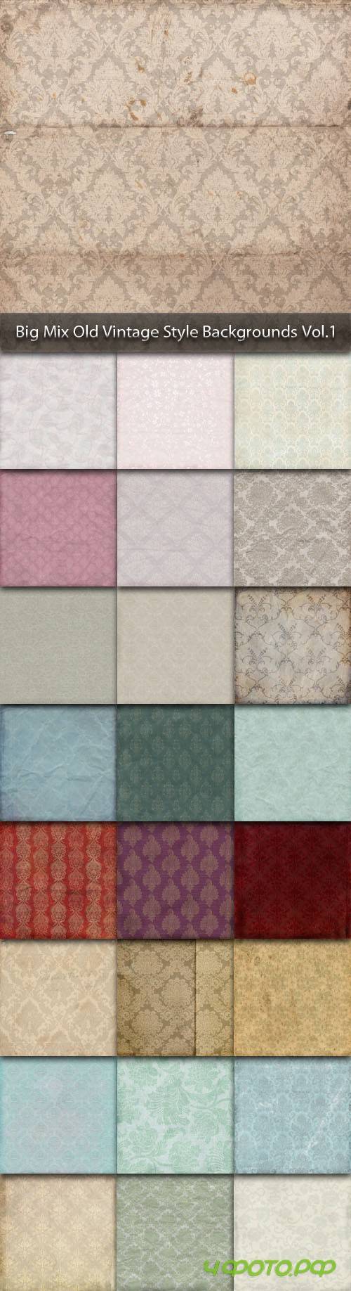 Big Mix Old Vintage Style Backgrounds Vol.1