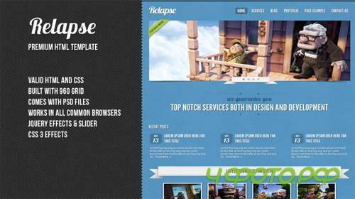 Mojo Themes - Relapse � Premium HTML Template - RIP