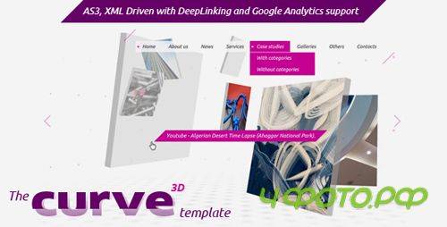 ActiveDen - The Curve3D Template - 5 colors (Incl FLA) - Rip