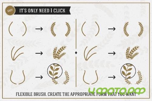 Wreath & Laurel Brush Vol. 1 - 113076