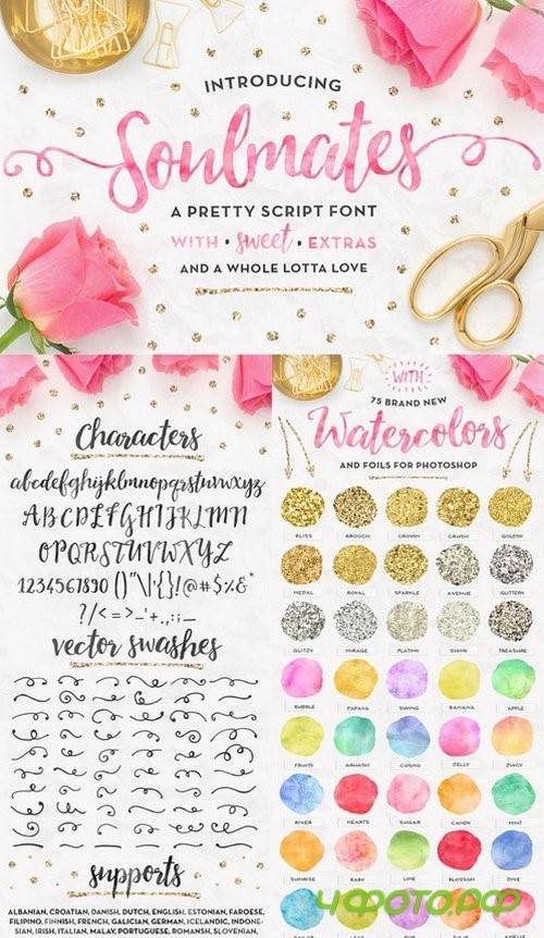 Soulmates Typeface + EXTRAS! - 681498