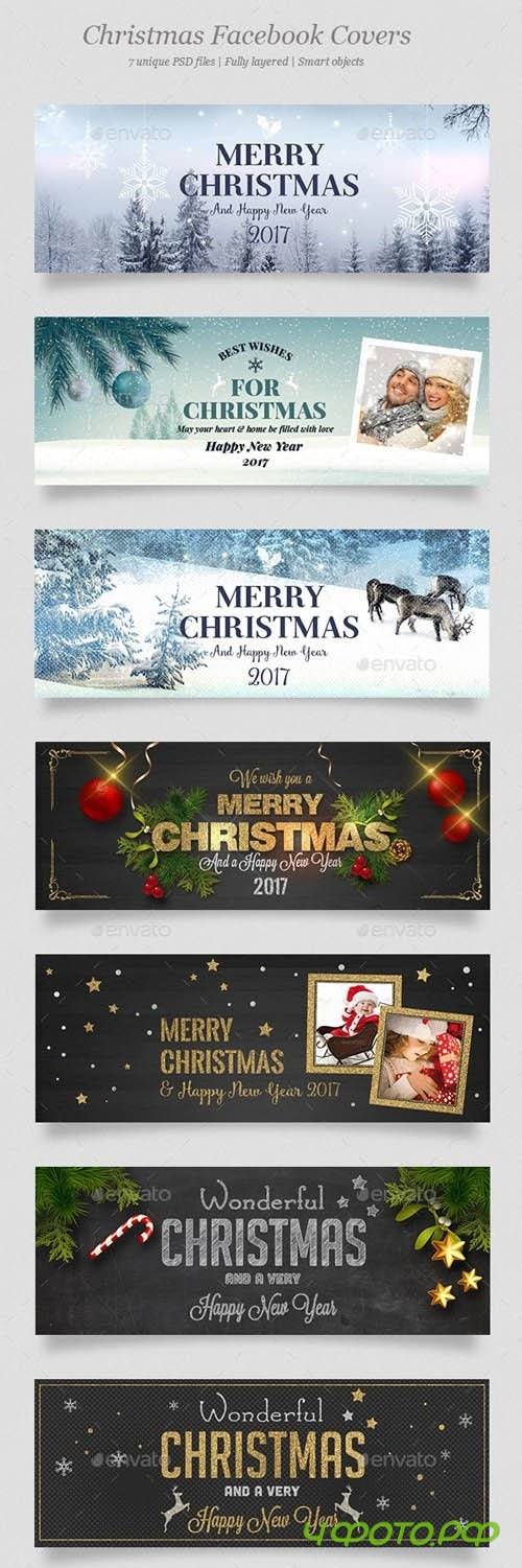 7 Christmas Facebook Covers - 19080020
