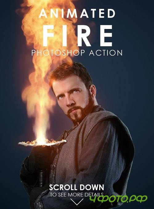 Animated Fire Photoshop Action 19171775