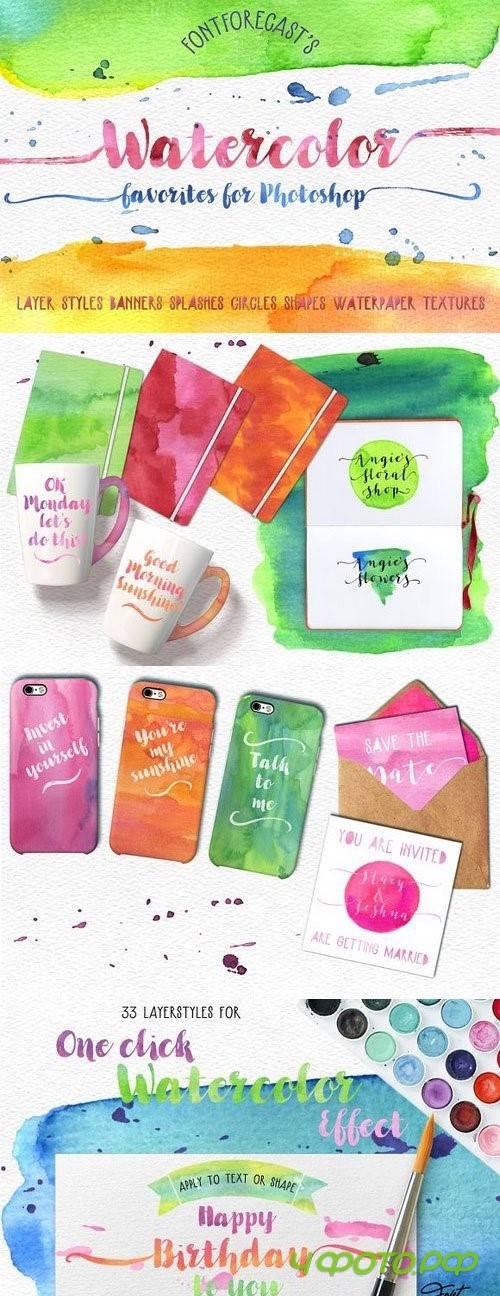 Fontforecast's Watercolor Favorites - 1106376
