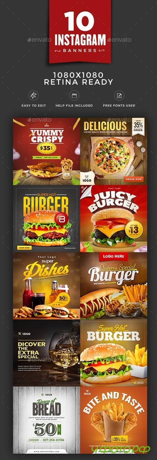 Restaurant Instagram Designs - 10 Designs - 18096514