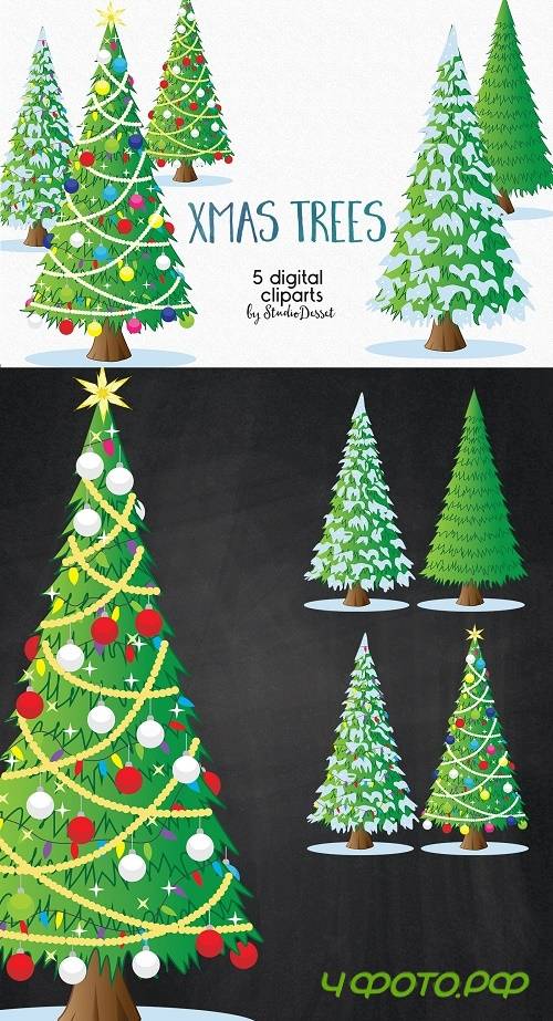 Christmas Tree Illustrations - 873344
