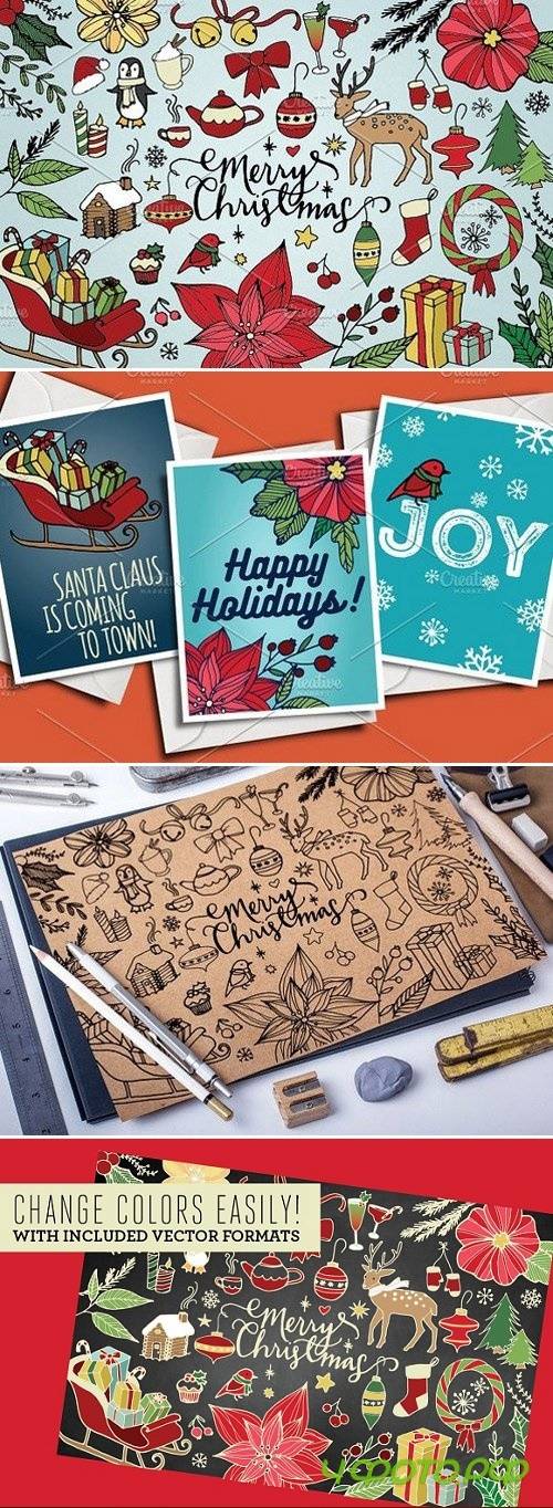Merry Christmas & Holidays Clipart - 437616