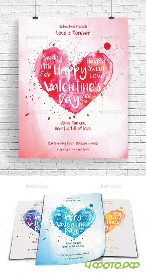 Heart Is Full Of Love Flyer - 14469330