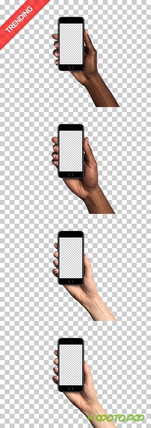 20x iPhone 7 mockups (Diverse Hands) - 940347