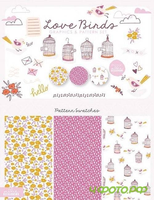 Love Birds | Vector Set 1167924