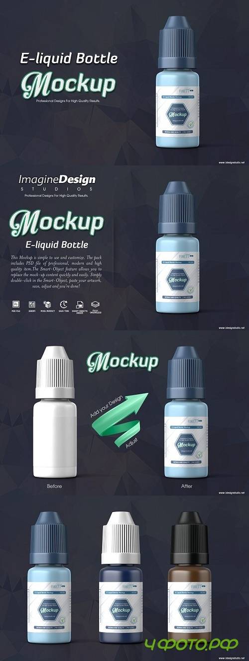 E-liquid Bottle Mockup 814951
