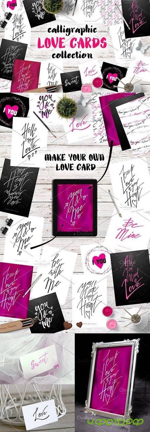 Calligraphy Love Cards 1191751