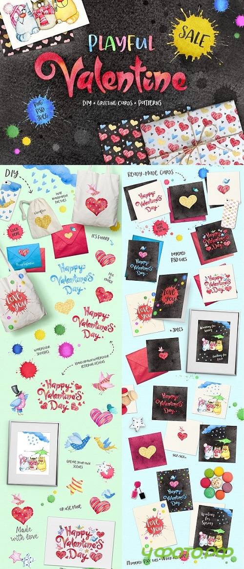 Valentine's Day Graphics Set - 1176815
