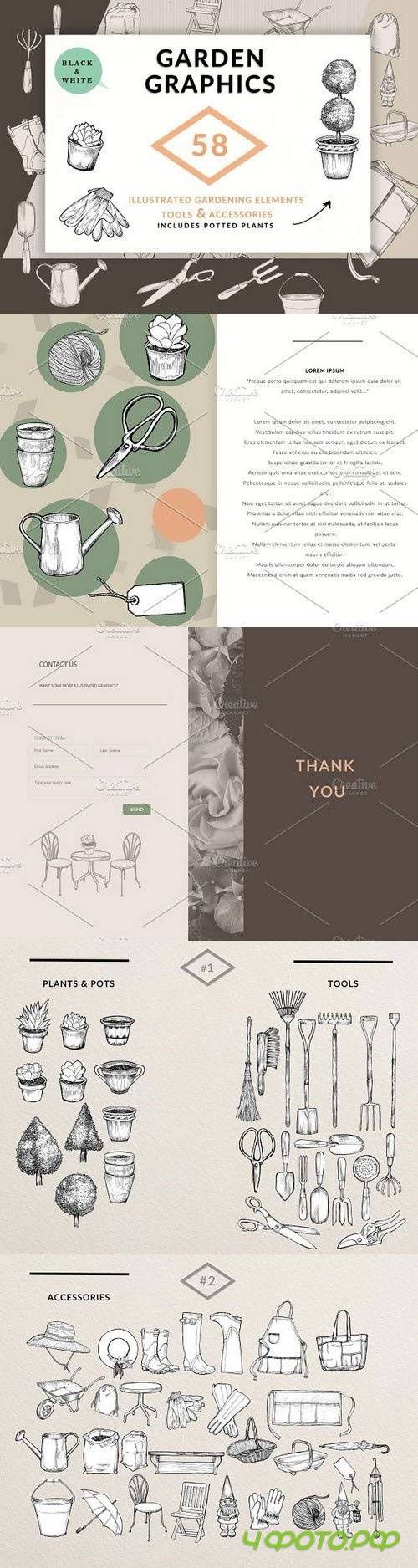 Illustrated Garden Graphics - 668472