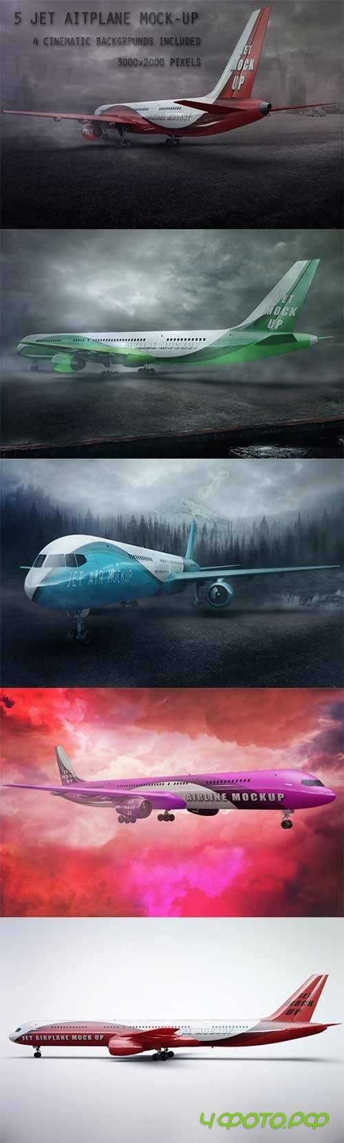 5 Jet Airplane Mock Up 942950