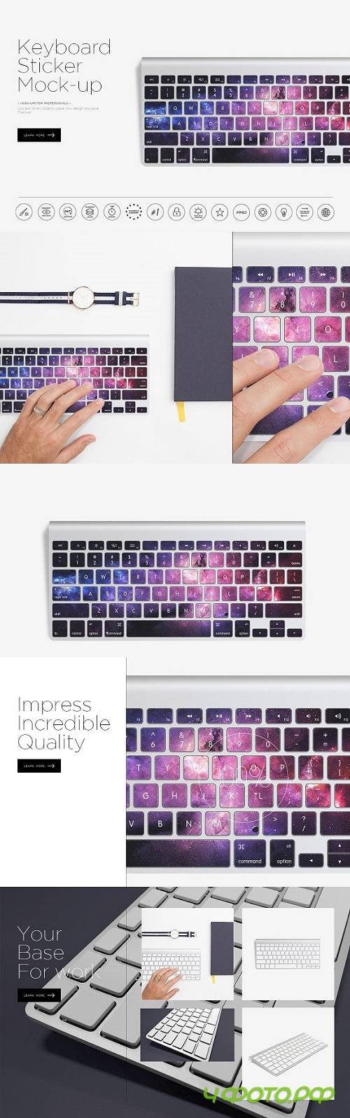 Keyboard Sticker Mock-up 1155311