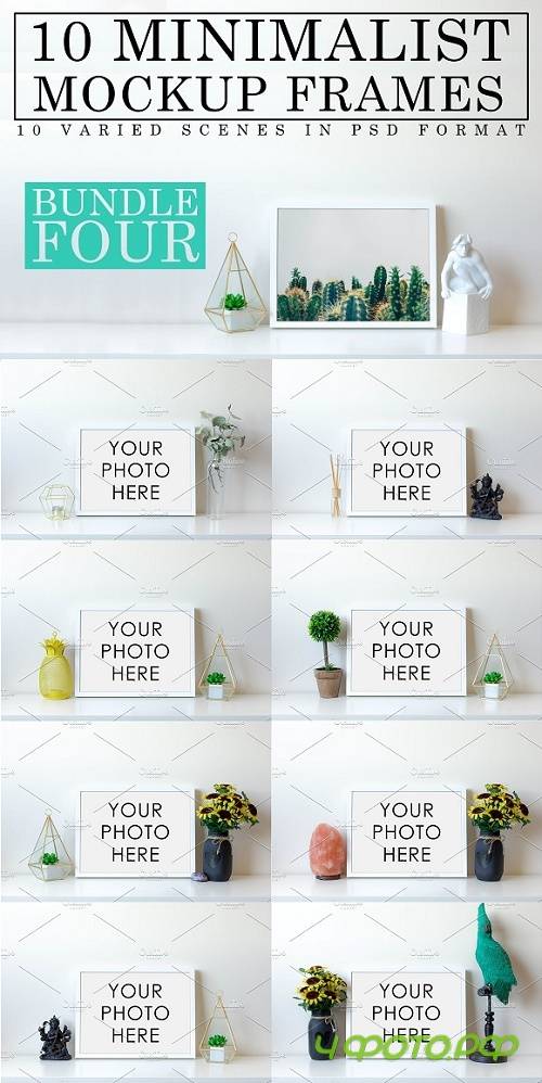 10 Minimalist White Mockup Frames 1220293