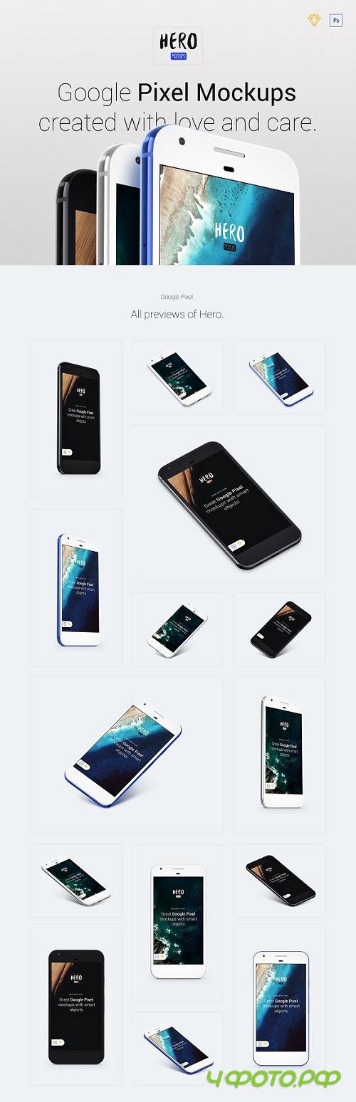 HERO Google Pixel Mockups 1282336