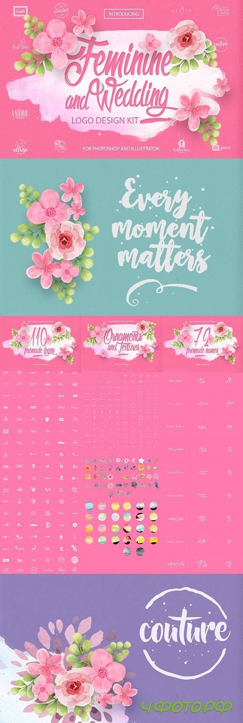 Feminine & Wedding Design Kit 1205410