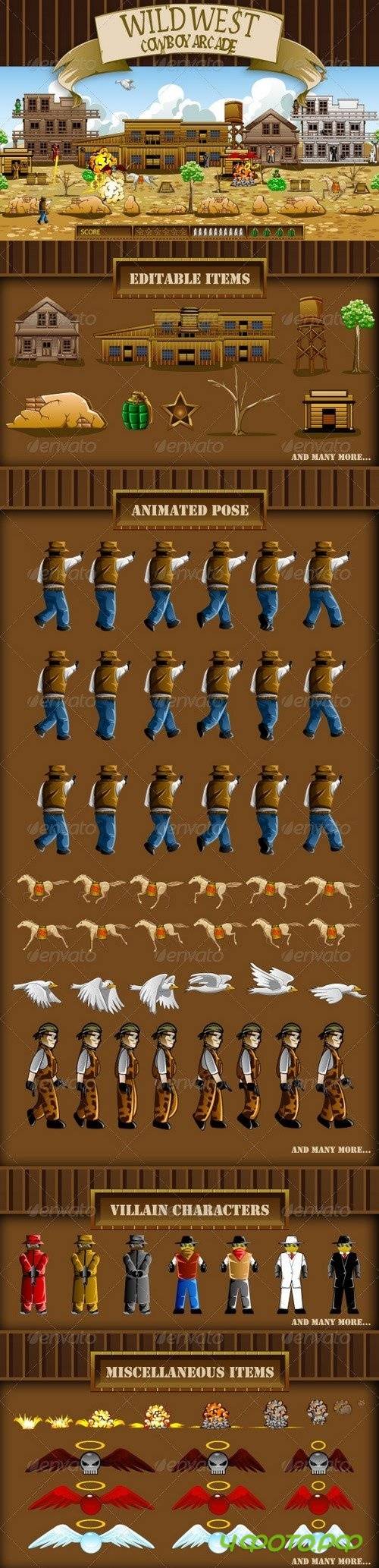 Wild West Cowboy Game Assets 8468685