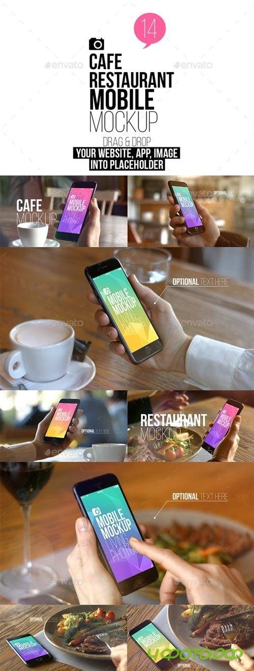 Cafe Restaurant Mobile Mockup - 19472155
