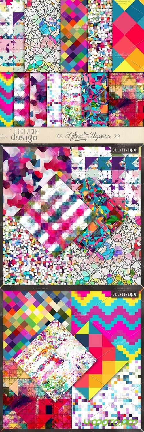 Aztec Triangle Digital Paper - 124746