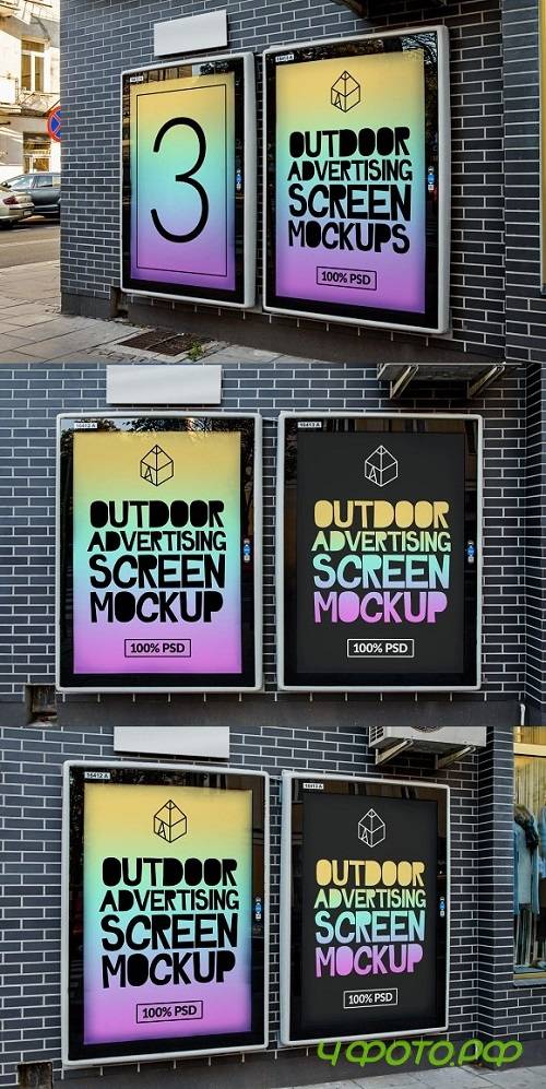 Outdoor Ad Screen Mock-Ups 3 1246488