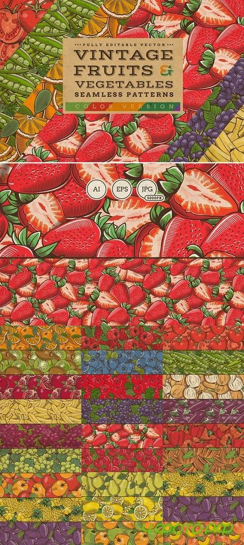 Fruits & Vegetables Vintage Patterns 1351188