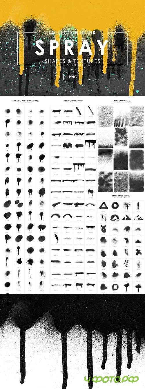 Spray Shapes & Textures 1133912