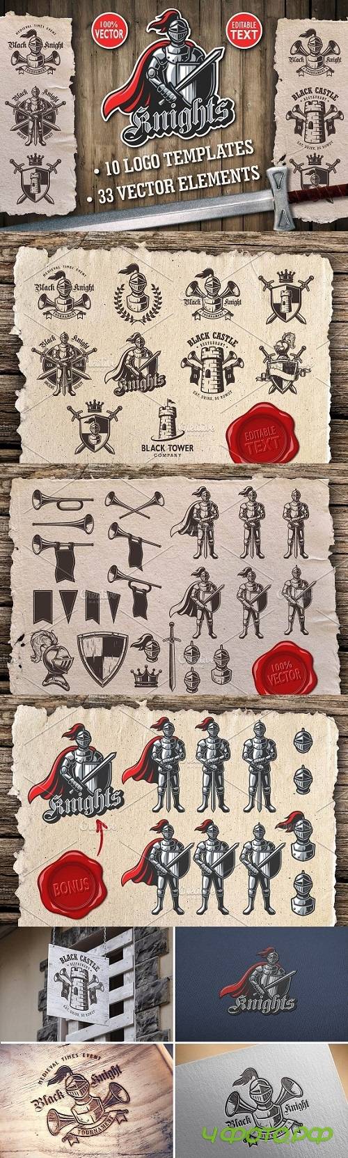 Knights Logo Templates and Elements - 1380852