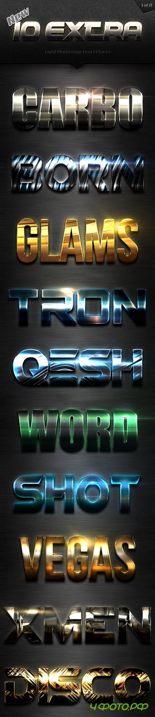 New 10 Extra Light Text Effects Vol.8 - 19498079