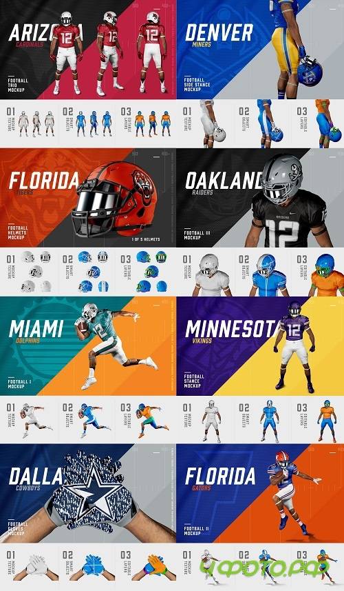 High Quality Football PSD Mockup