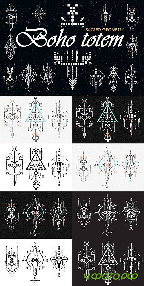 Boho totem. Sacred geometry 691369