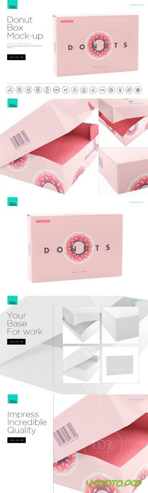 Donuts Box Mock-up 716636