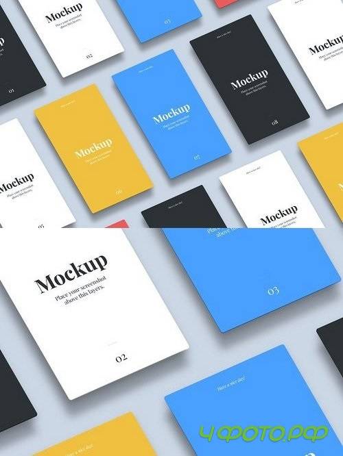Isometric Mobile App Mockup 1195587
