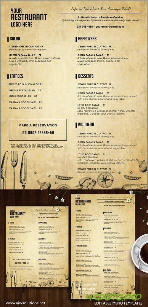Restaurant Menu-id22 1196881