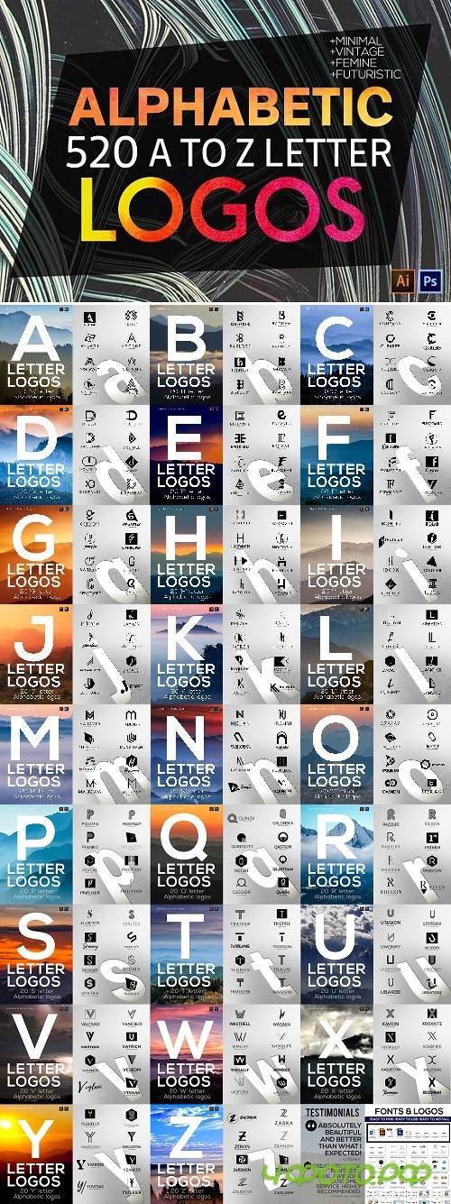 520 A to Z Logos Bundle - 1294156