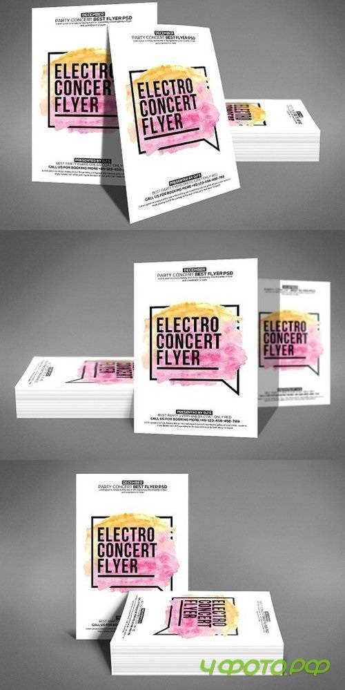 Electro Concert Flyer Template 1186839