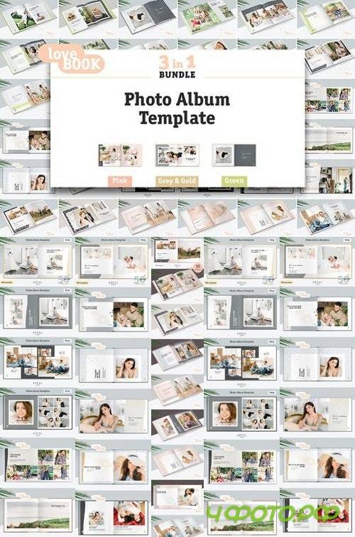 3 in 1 / Photo Album Template Bundle 1364137
