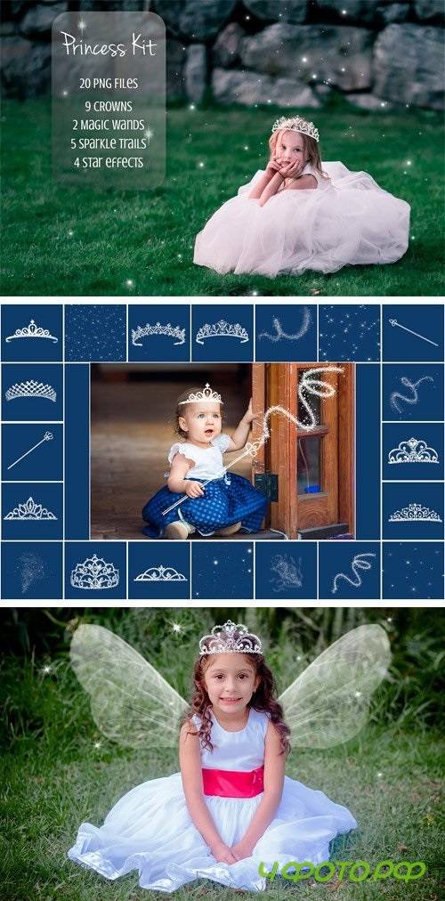 Princess Kit (20 PNG Overlays) - 1407448