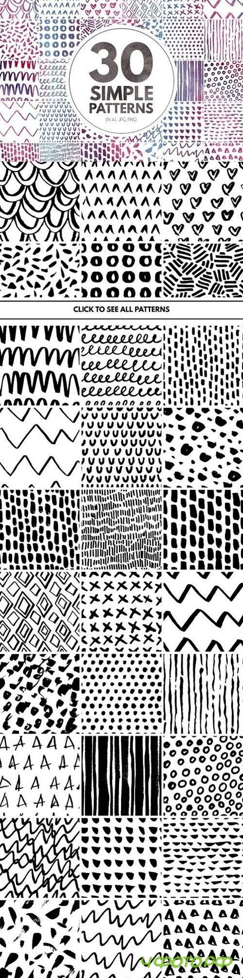 30 Simple Seamless Patterns 851799