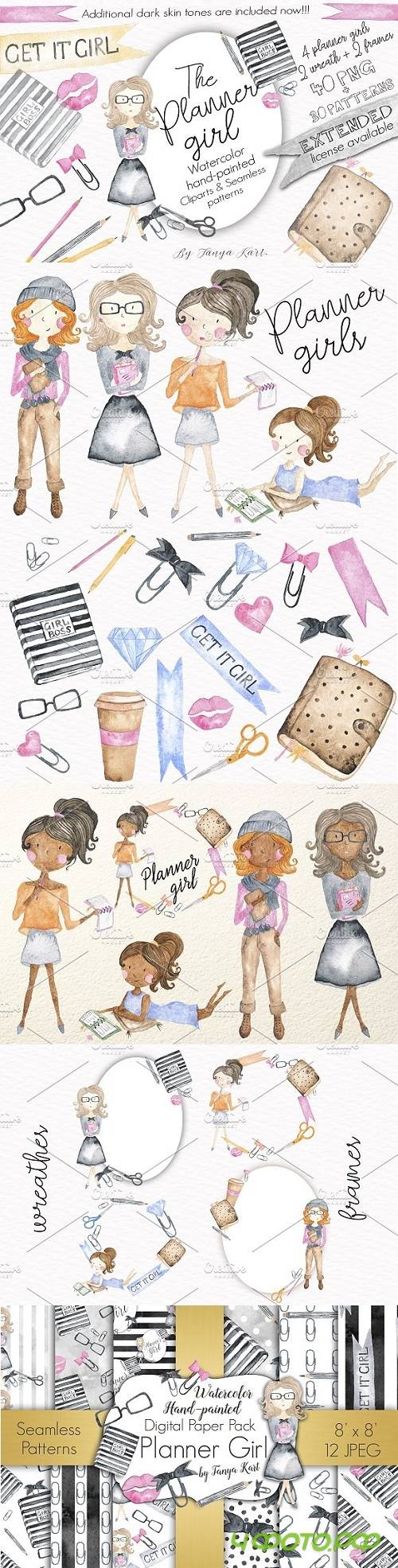 The Planner Girl Watercolor Kit - 952844