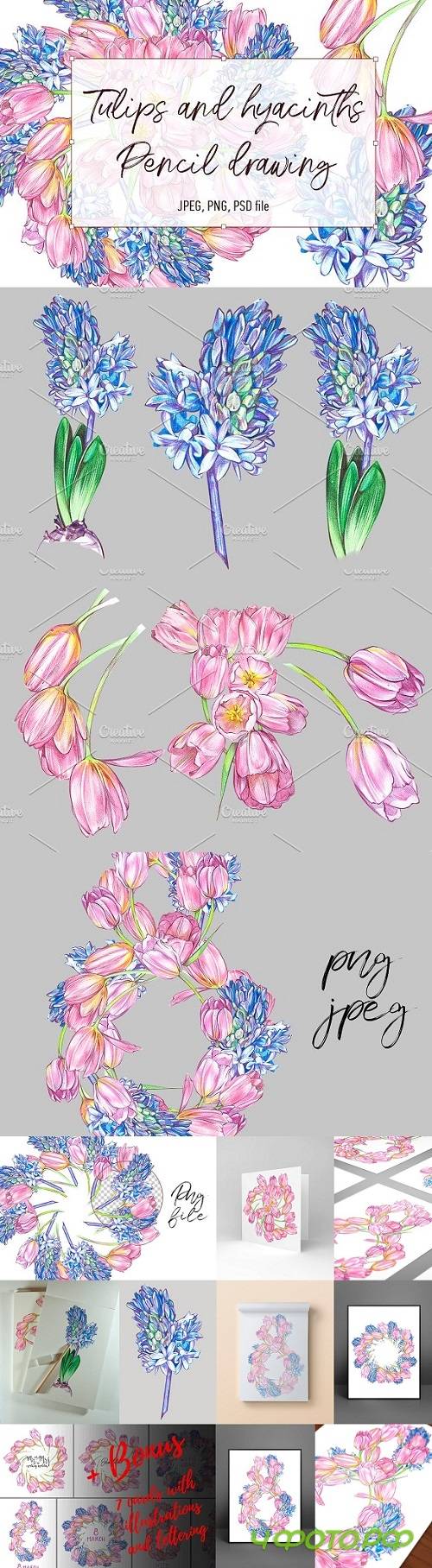 Tulips and hyacinths 1514471