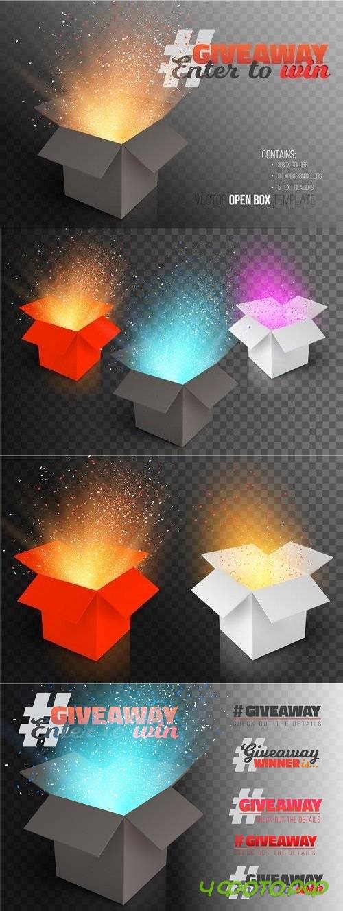 Giveaway Competition Vector Template 1237449