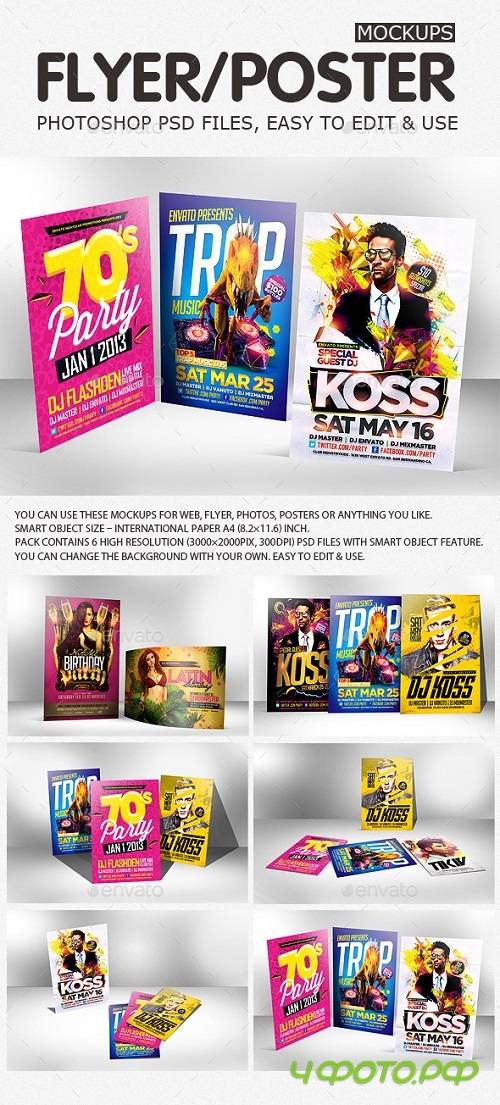 Flyer Poster Mockups V5 - 11364288