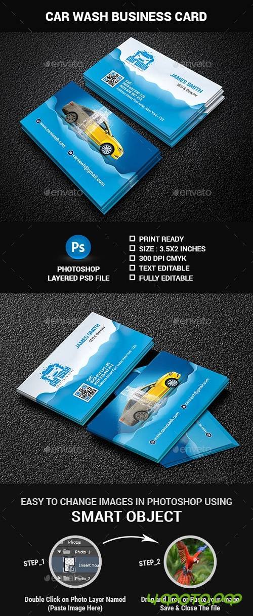 Car Wash Business Card 19968812