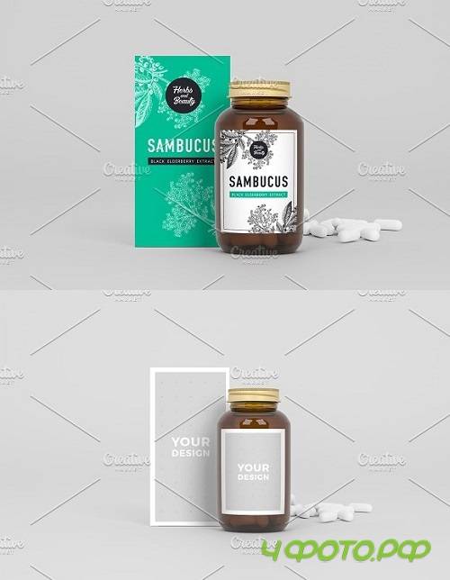 Medical mockup of can and box 1543174